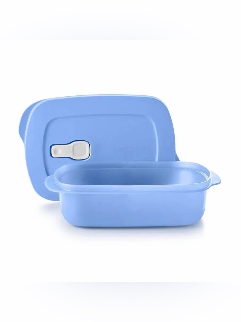 Tupperware Crystalwave Plus 4 Cup Microwave Rectangular Dish Container - Picture 1 of 1